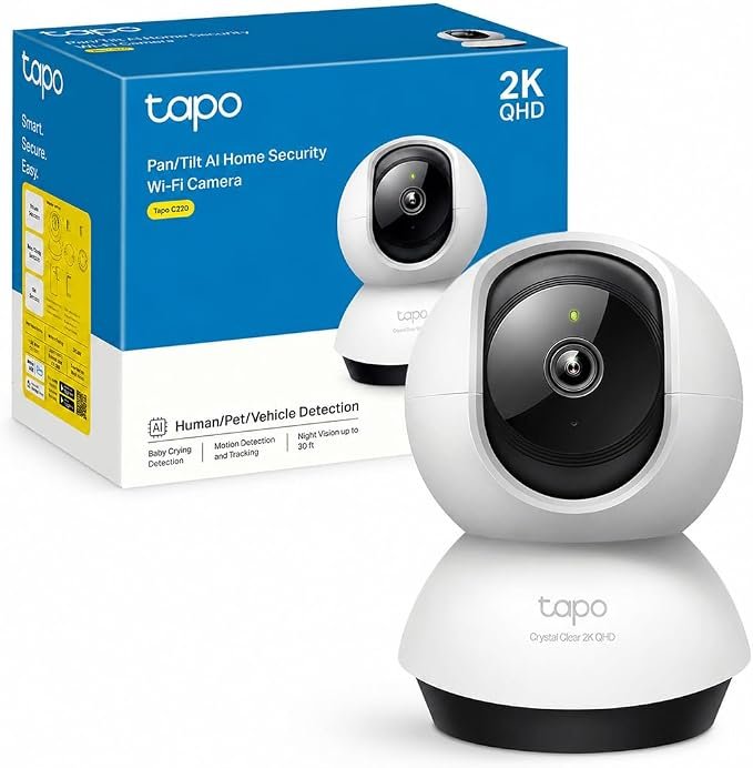 Tapo Caméra Surveillance WiFi intérieure 360°