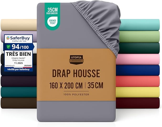 Utopia Bedding drap housse
