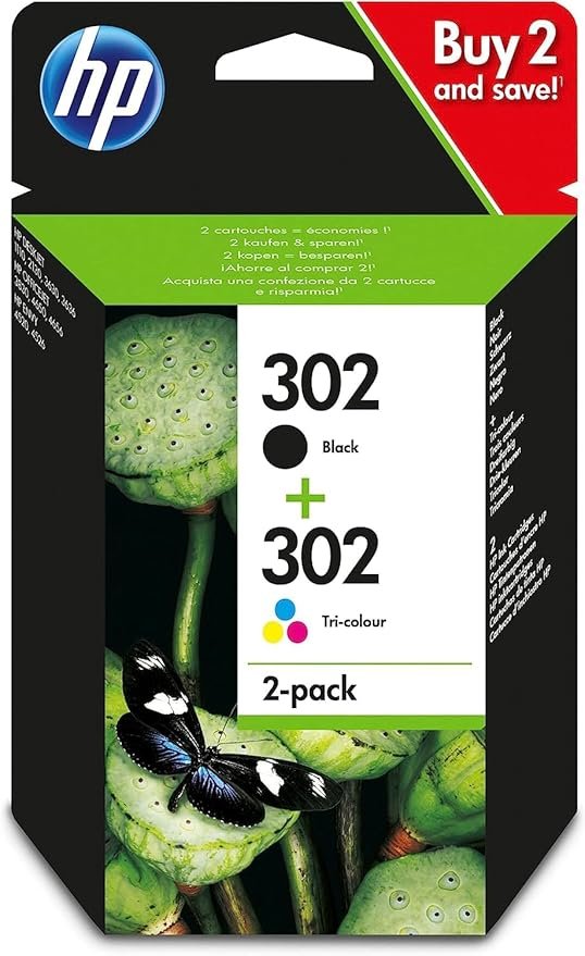 HP 302 Cartouches d'Encre Originales