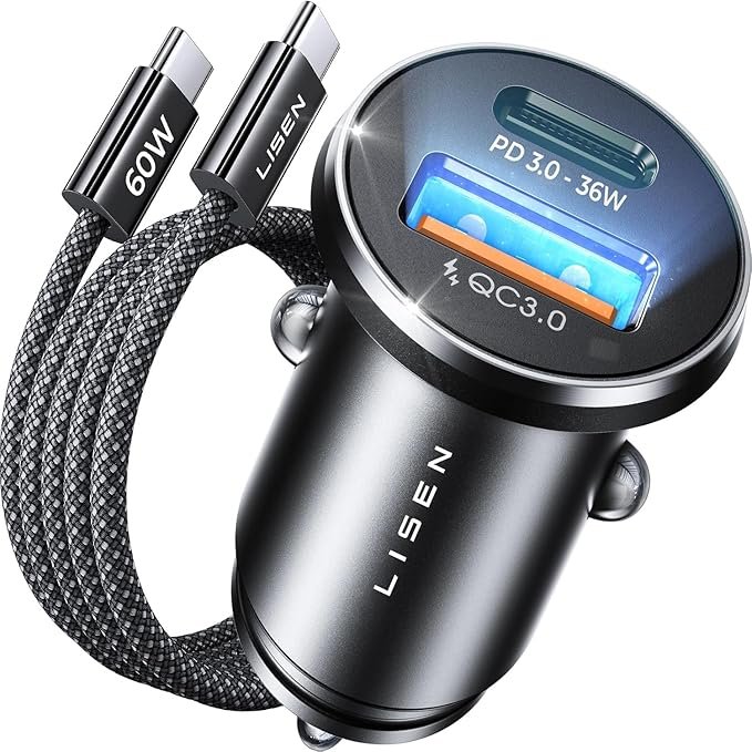 Lisen chargeur voiture USB‑C 54W