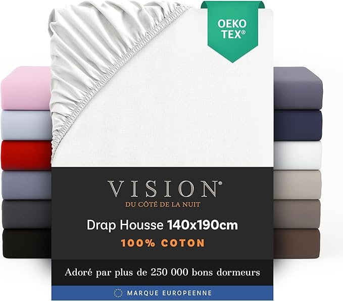 Vision Drap Housse Coton