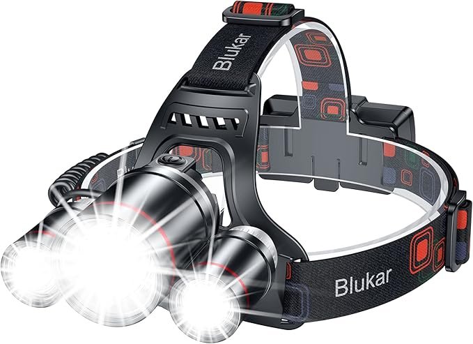 Blukar Lampe Frontale Rechargeable