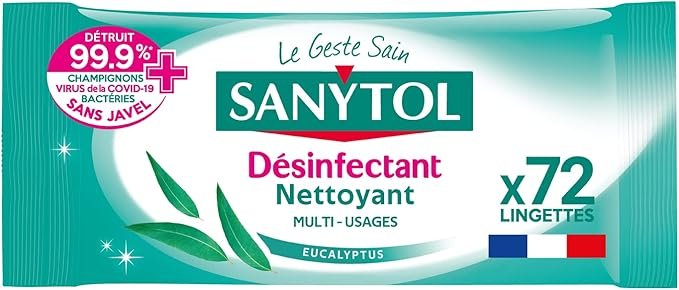 Sanytol Lingettes Désinfectantes Multi-Usages