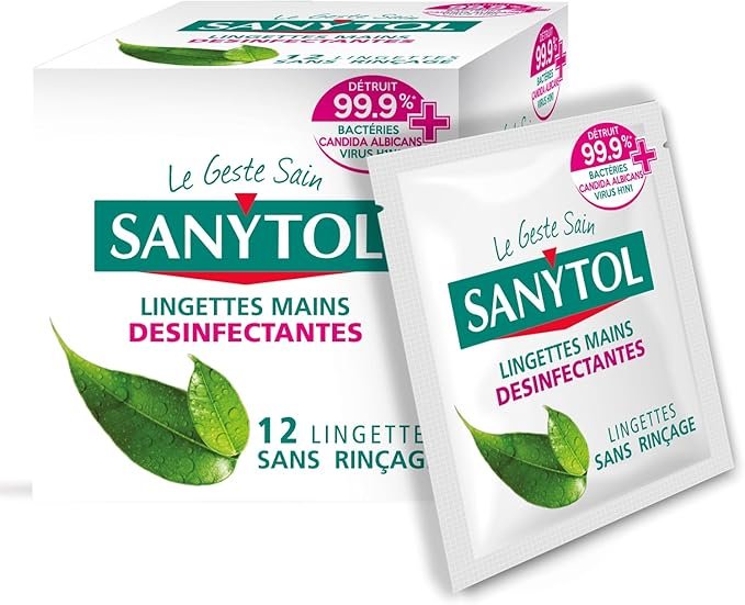 Sanytol Lingettes Désinfectantes Mains