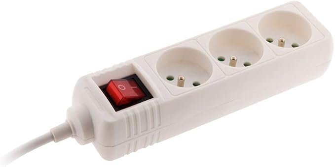 Zenitech multiprise 3 prises 16A avec interrupteur