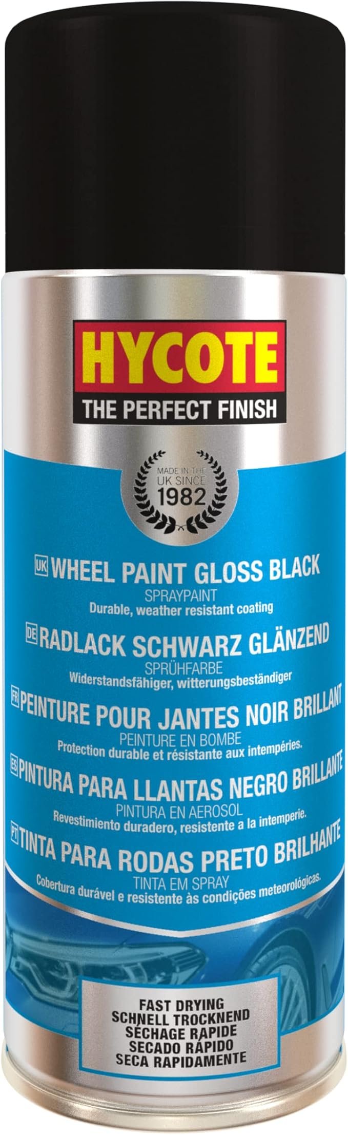 Hycote Jantes Noir Brillant 400 ml