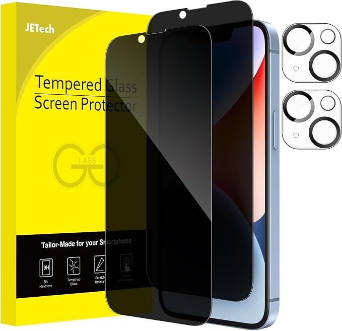 JETech verre trempé Anti-Espion iPhone 14