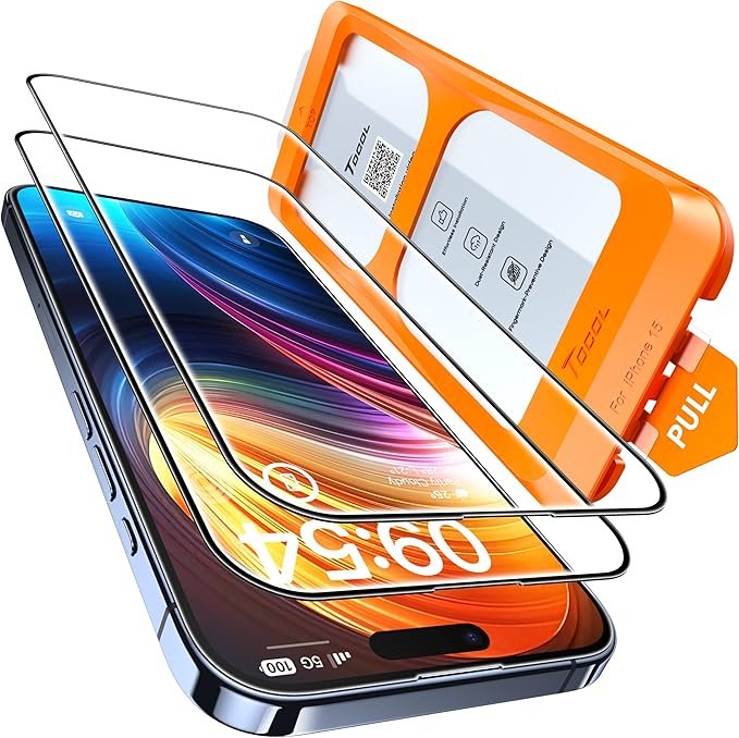 Tocol verre trempé Ultra‑Fin iPhone 15
